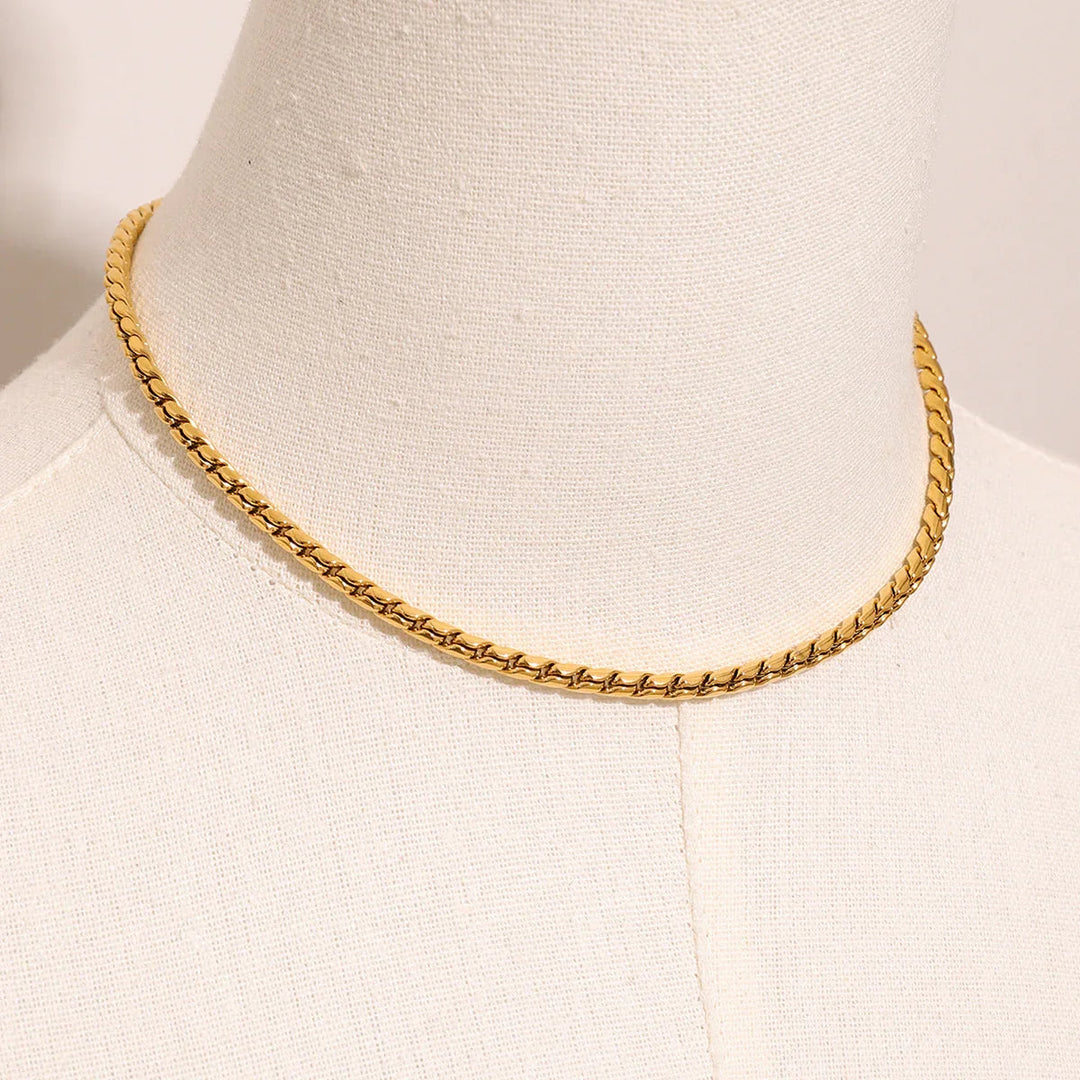 Gold-Plated Chain Necklace for Women