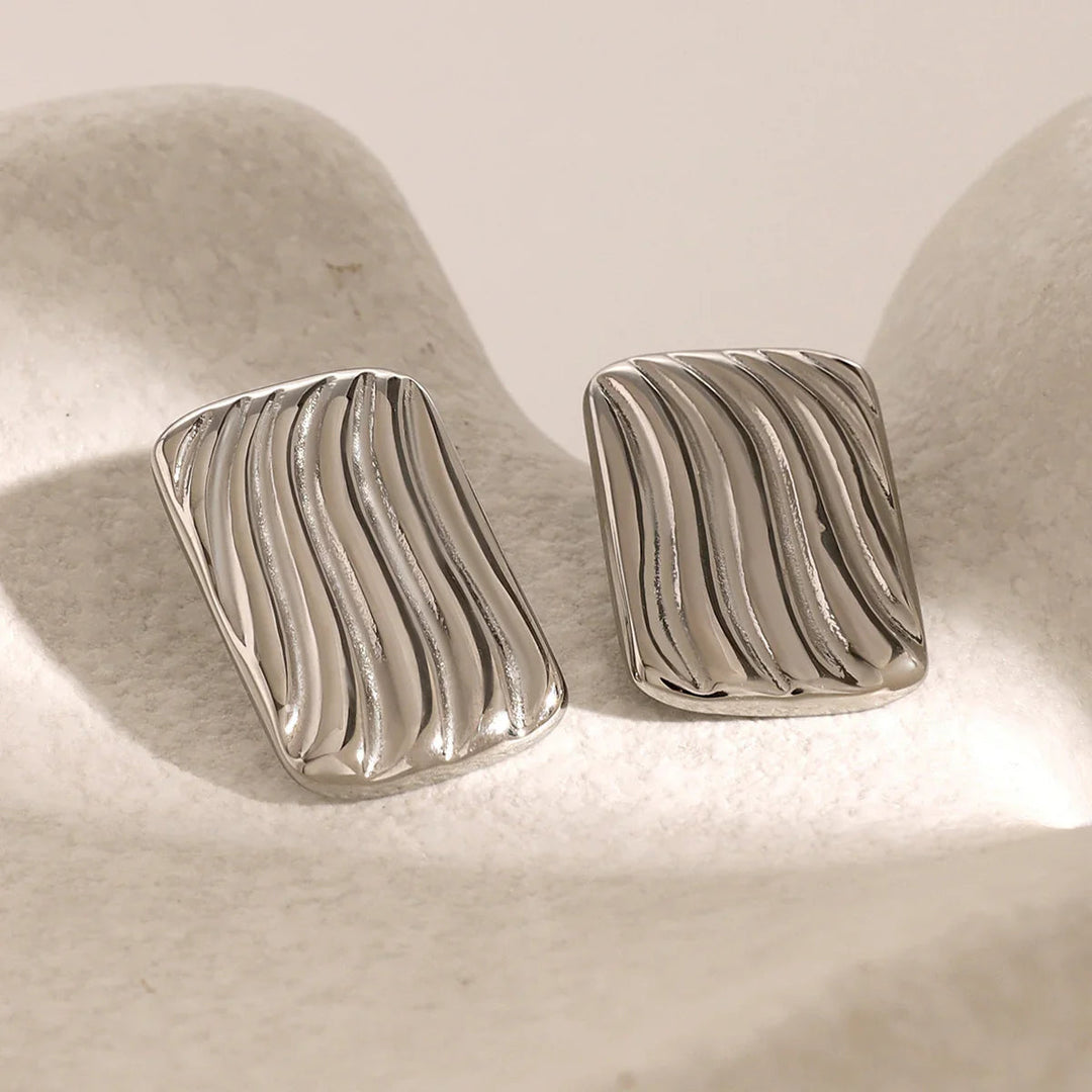 Gold-Plated Stainless Steel Earrings