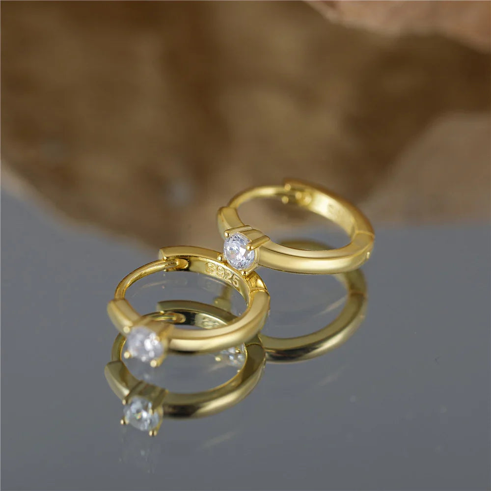 Gold-Plated Morgana Pixie Earrings with Diamond Accent
