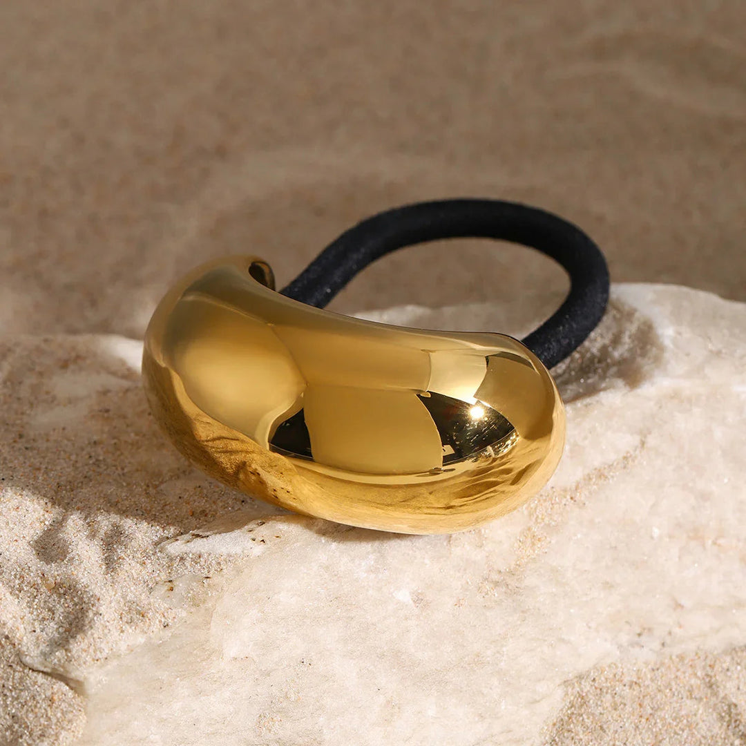 Gold-Plated Stainless Steel Arch Pony Cuff