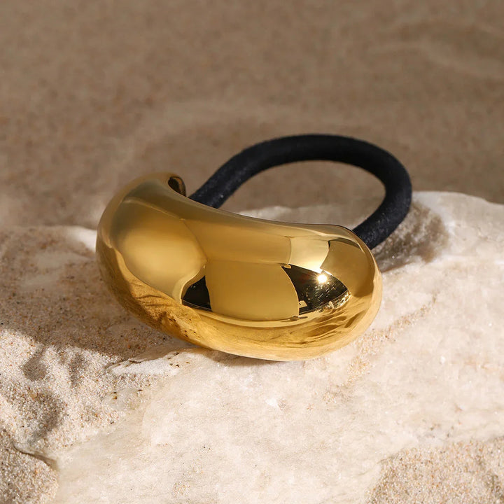 Gold-Plated Stainless Steel Arch Pony Cuff