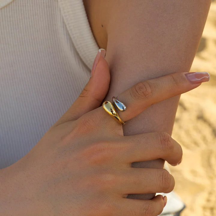 Gold-Plated Open-Ended Gold Ring