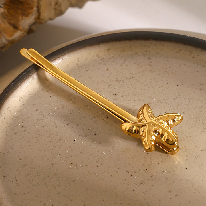 Gold-Plated Starfish French Pin