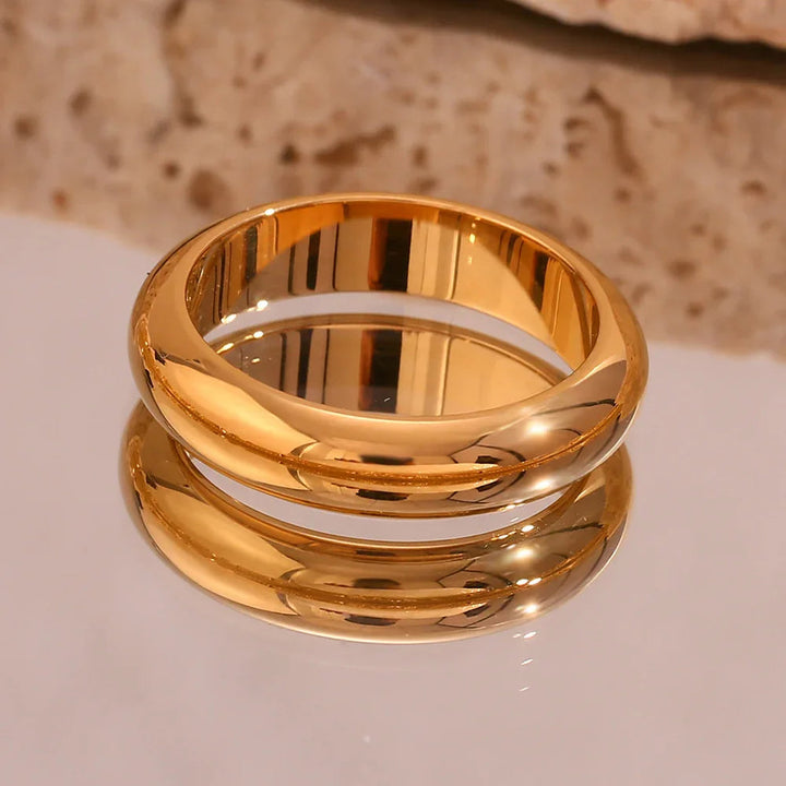 Gold-Plated Minimalist Ring For Women