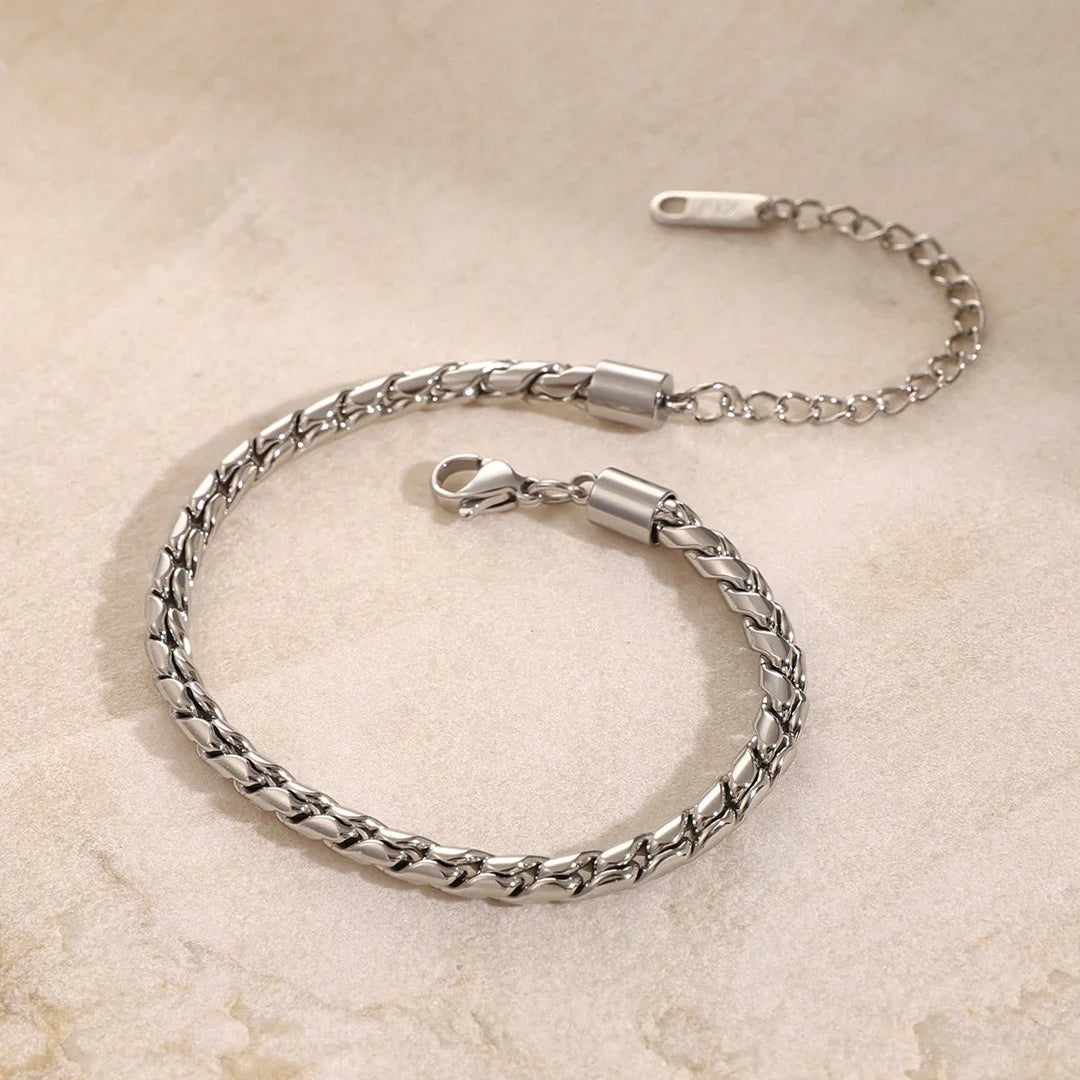 Gold-Plated Chain Bracelet for Women
