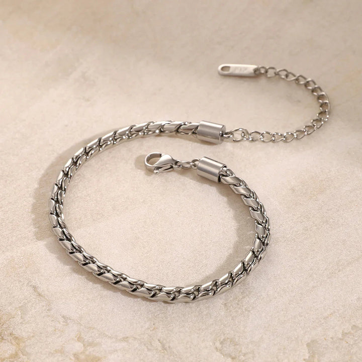 Gold-Plated Chain Bracelet for Women