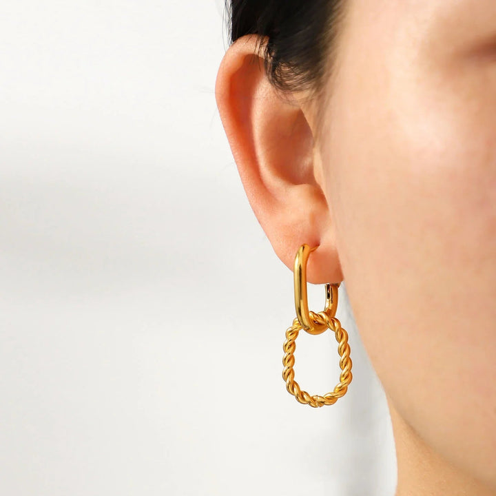 Gold-Plated Skadi Hoop Earrings