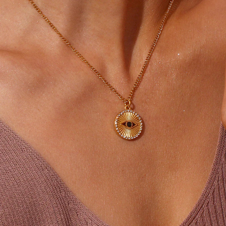Gold-Plated Pendant Necklace For Women