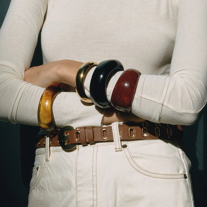 Chunky Acrylic Bangle for Women