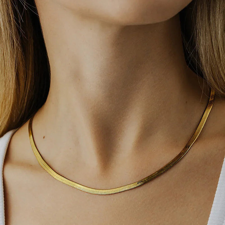 Gold-Plated Faux Pearl Necklace 2-Piece Set