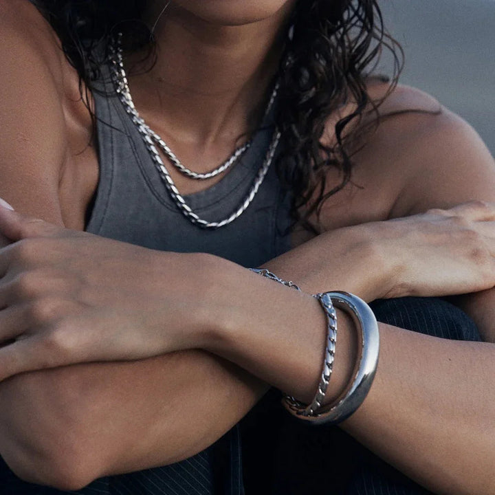 Gold-Plated Chain Bracelet for Women