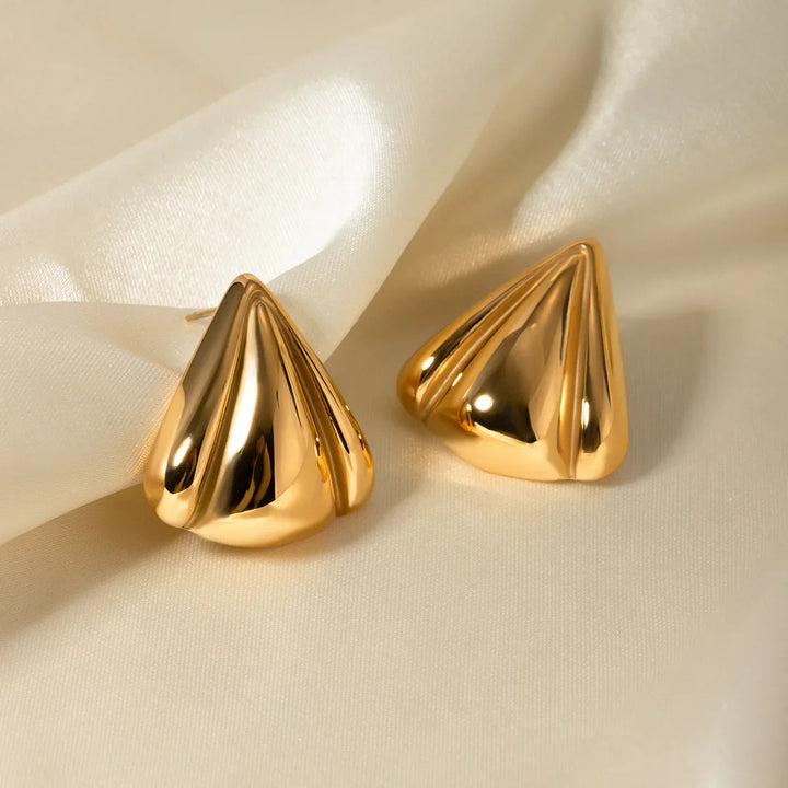 Gold-Plated Statement Earrings for Women