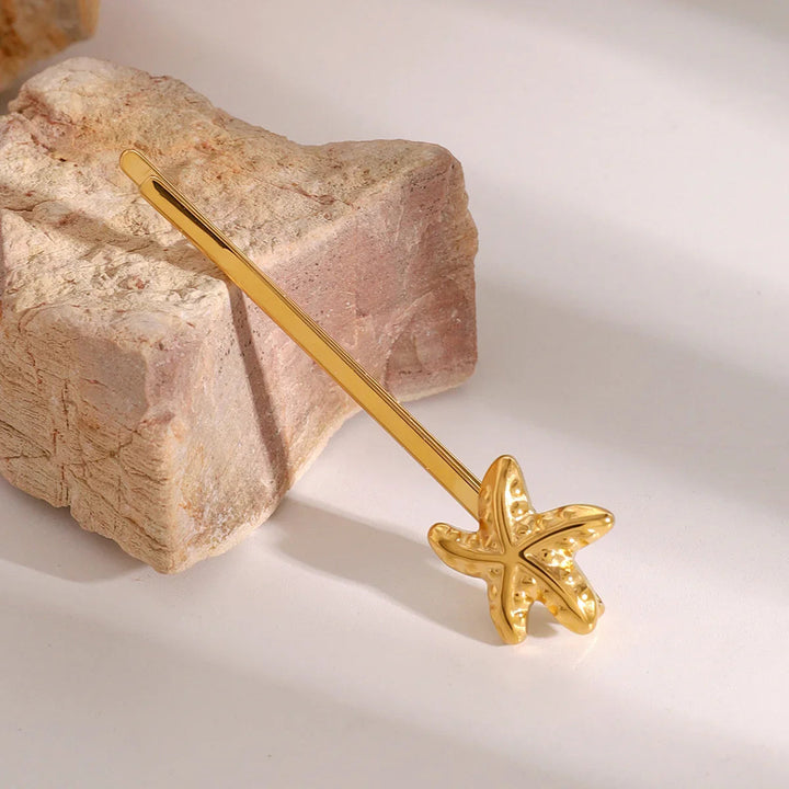 Gold-Plated Starfish French Pin