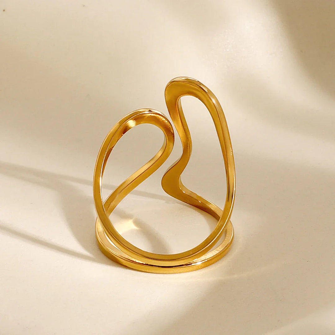 Gold-Plated Mosaic Ring