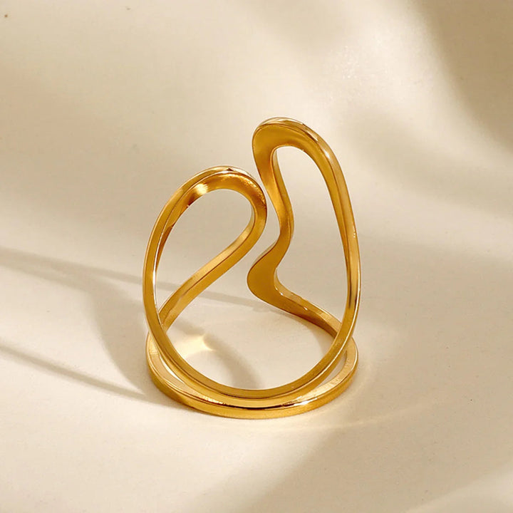 Gold-Plated Mosaic Ring
