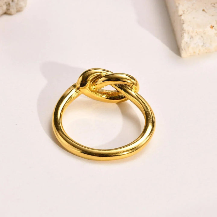Gold-Plated Bellara Knot Ring for Women