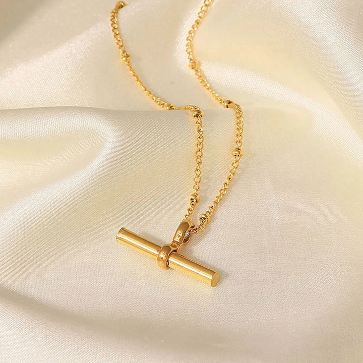 Gold-Plated Anklet with Delicate Chain Elegant and Timeless
