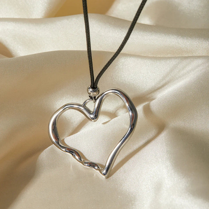 Gold-Plated Heart Pendant Necklace