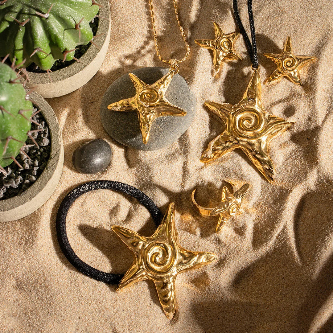 Gold-Plated Starfish Pony Cuff