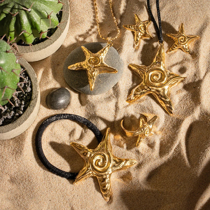 Gold-Plated Starfish Pony Cuff