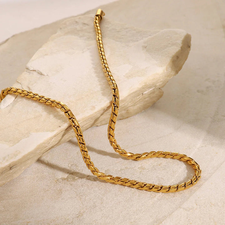 Gold-Plated Chain Necklace for Women