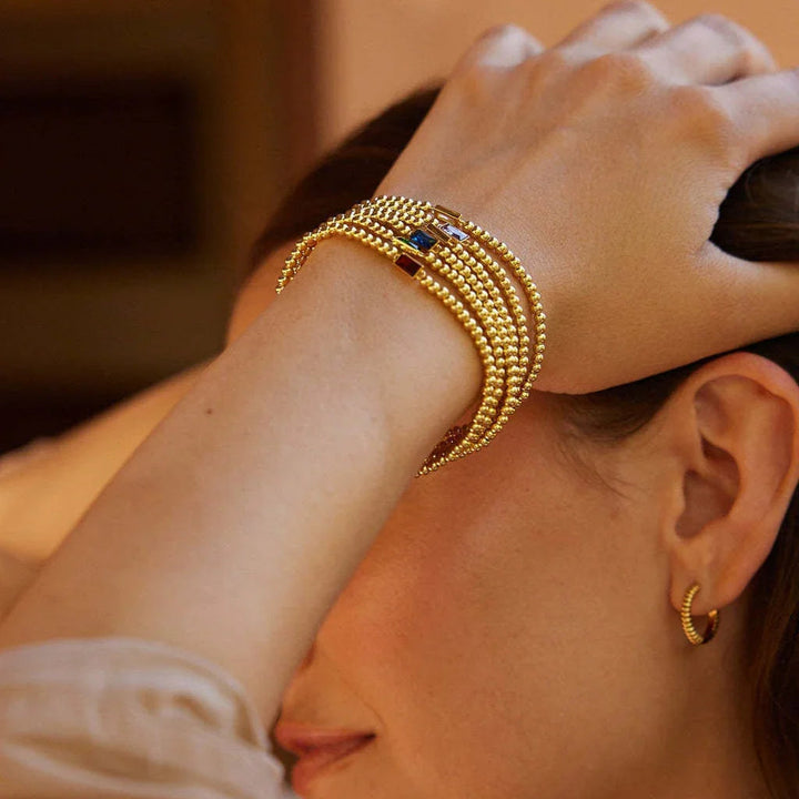 Gold-Plated Celine Birthstone Bracelet