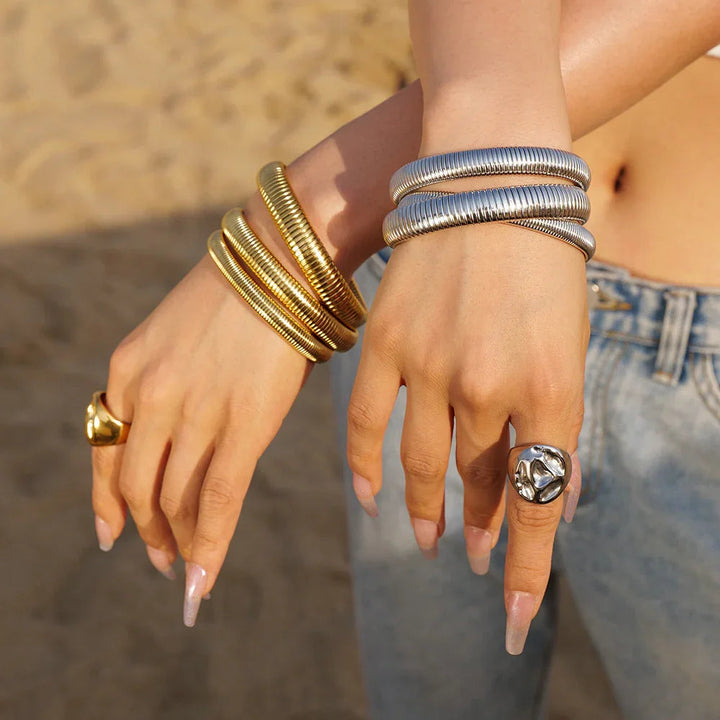 Gold-Plated Simple Design Bracelet
