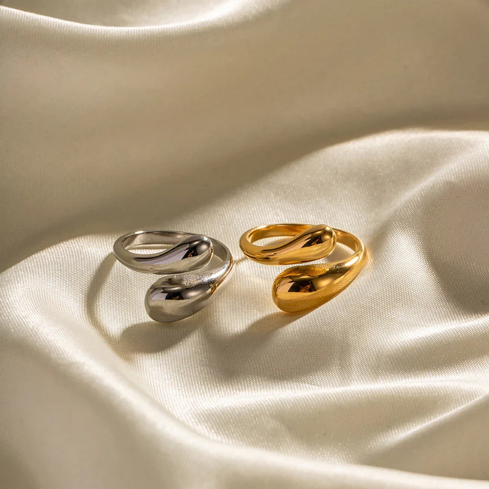 Gold-Plated Open-Ended Gold Ring