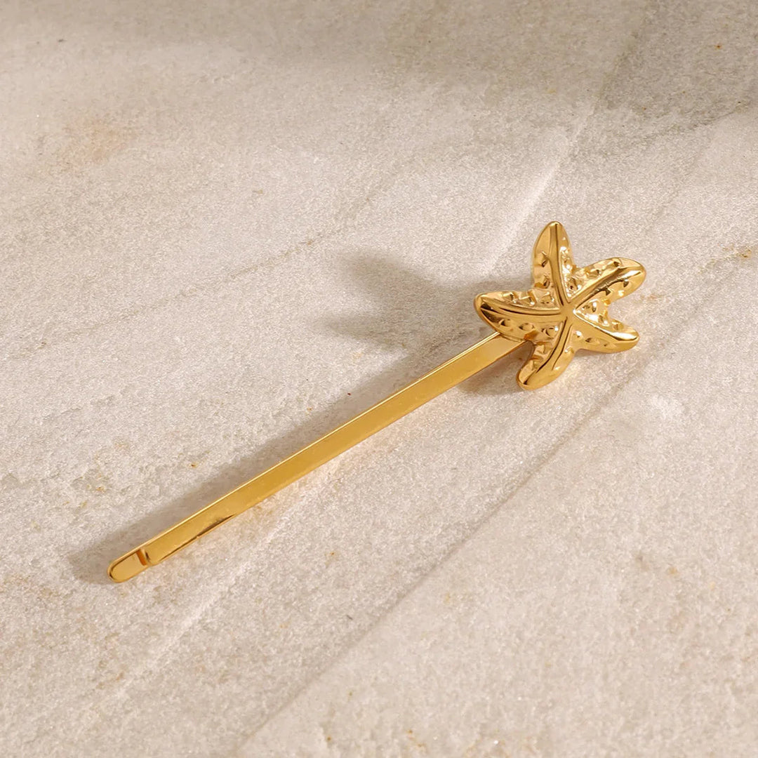 Gold-Plated Starfish French Pin