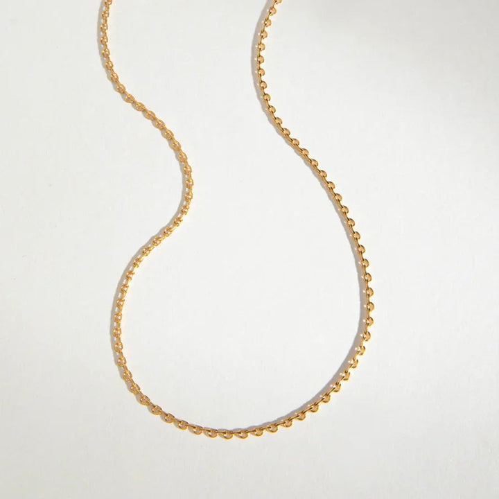Gold-Plated Chain Necklace with Delicate Links