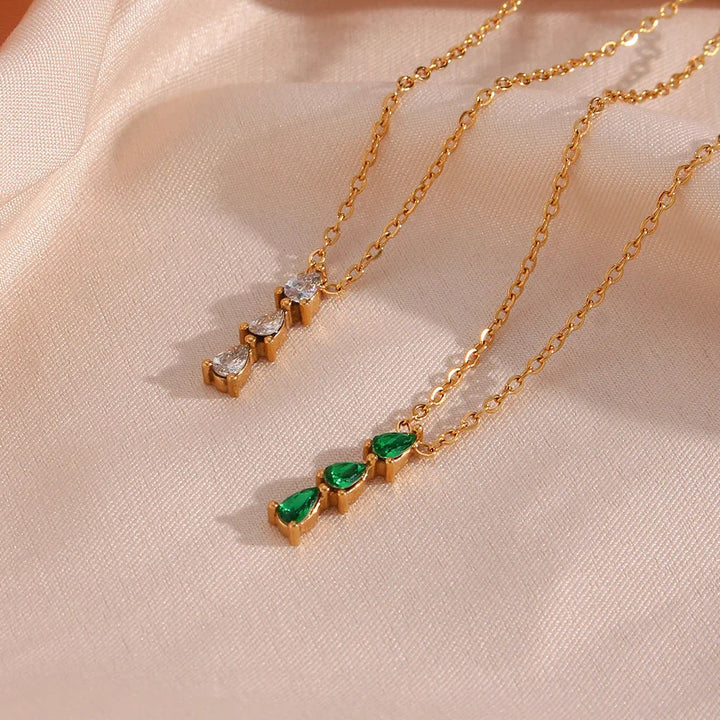 Gold-Plated Diamond Necklace For Women