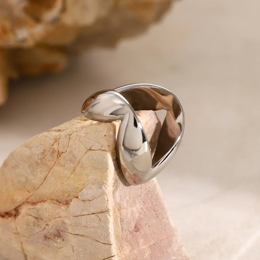 Gold-Plated Margarette Geometric Ring