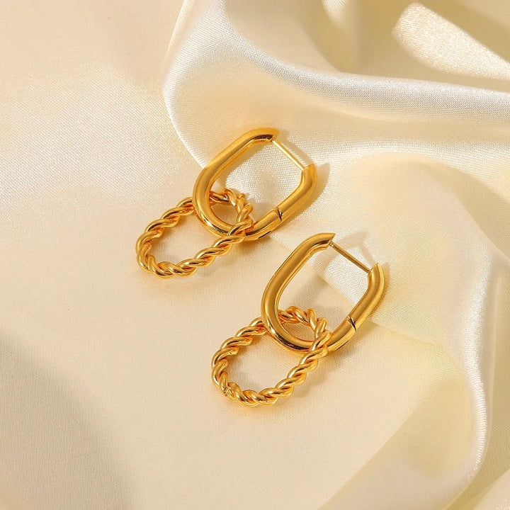 Gold-Plated Skadi Hoop Earrings