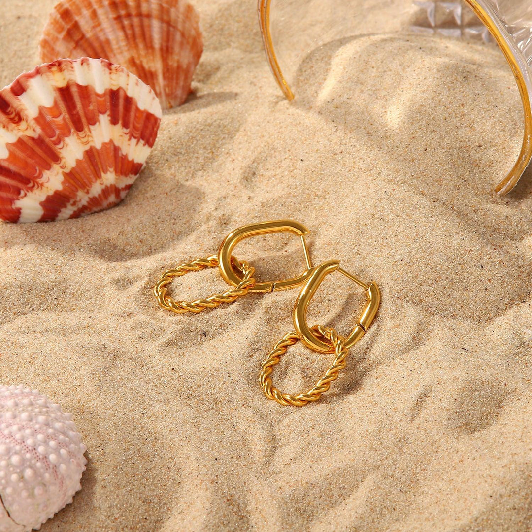 Gold-Plated Skadi Hoop Earrings