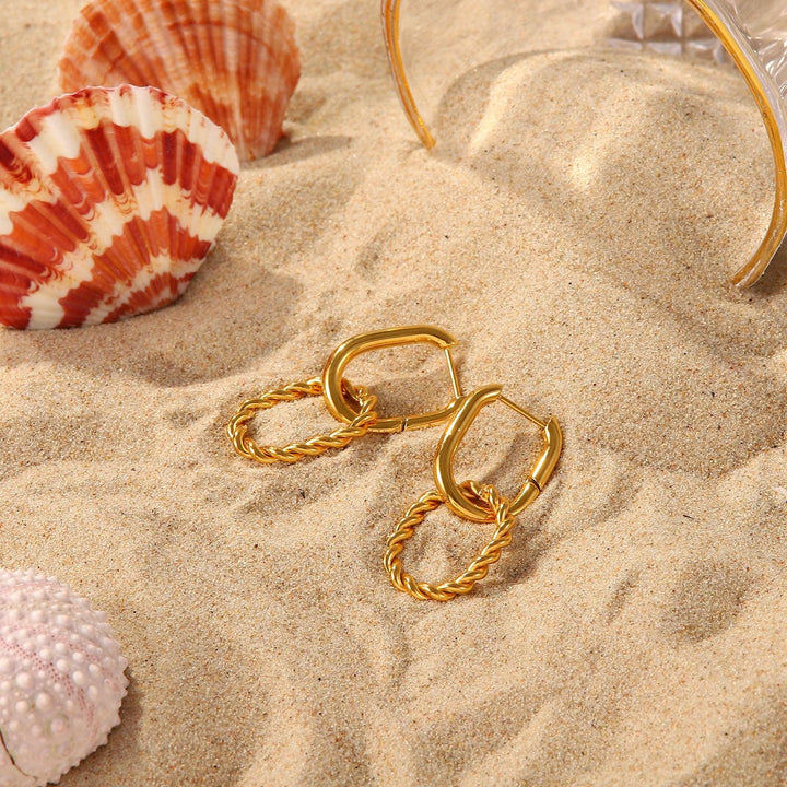 Gold-Plated Skadi Hoop Earrings