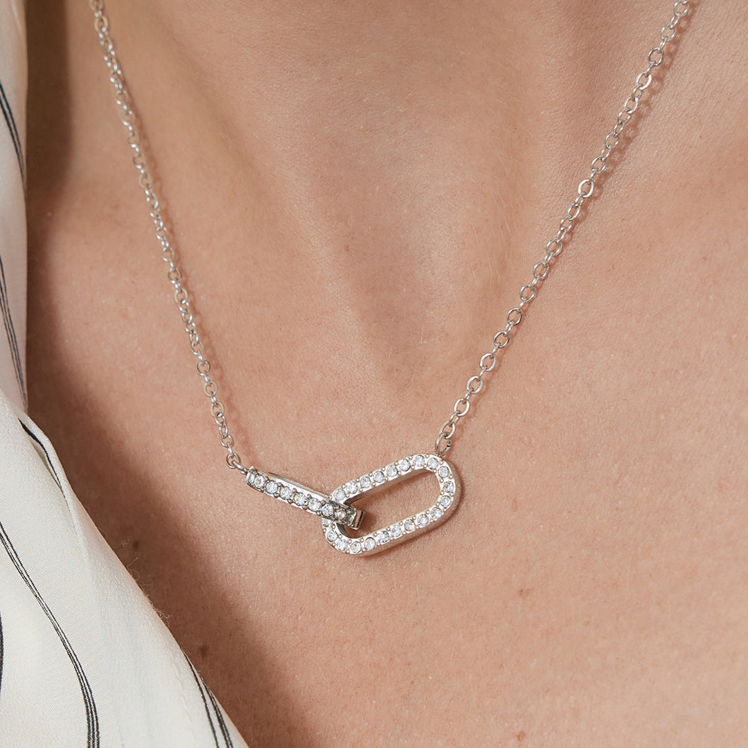 Gold Plated Interlocking Diamond Pendant
