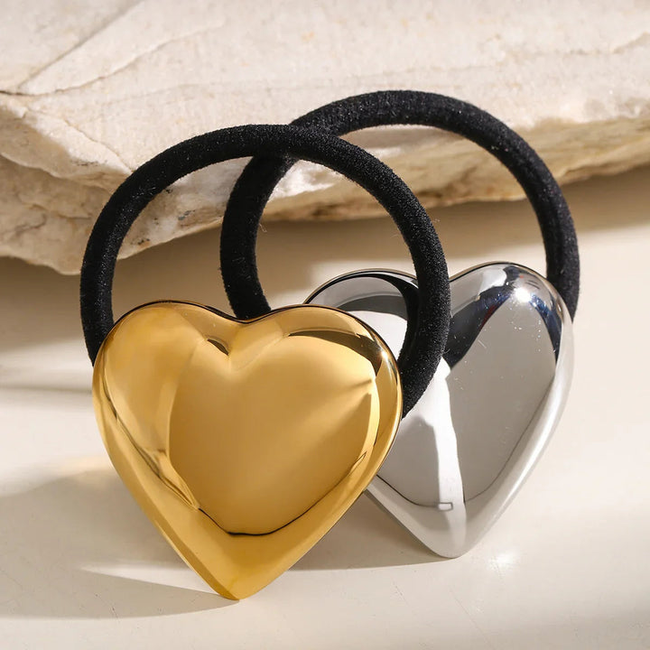 Heart Gold-Plated Pony Cuff