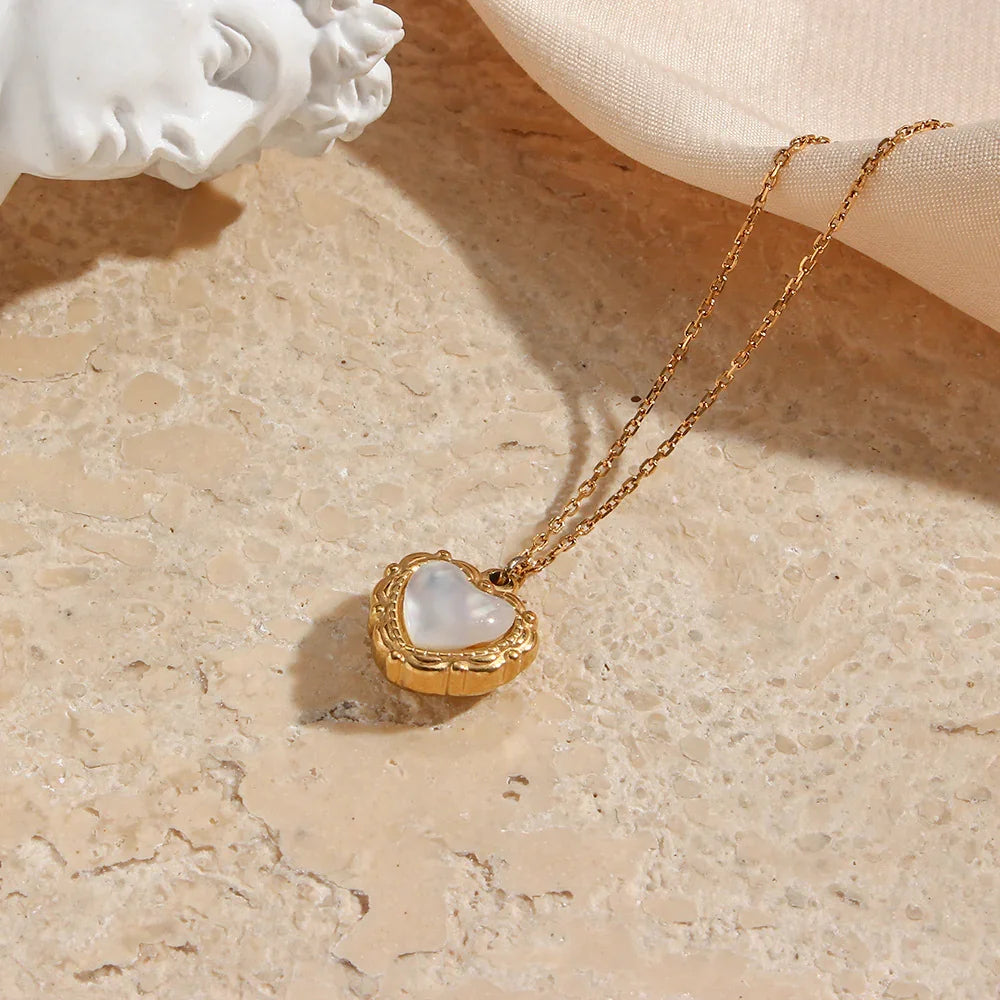 Gold-Plated Pearl Necklace For Women