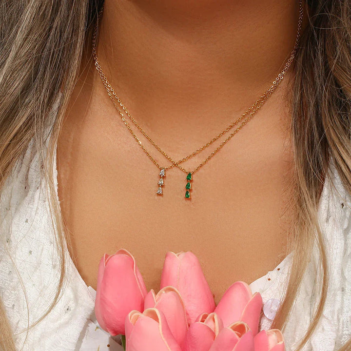Gold-Plated Diamond Necklace For Women