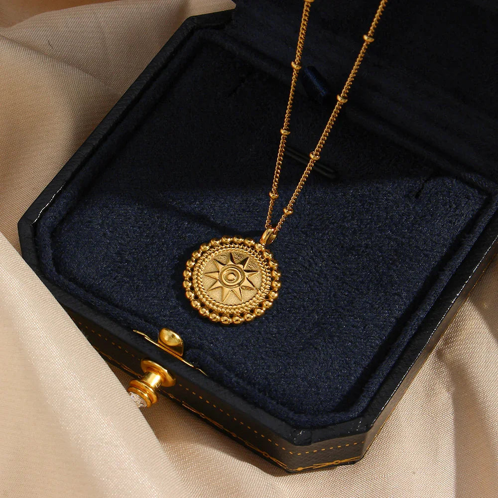Gold-Plated Star Pendant Necklace For Women