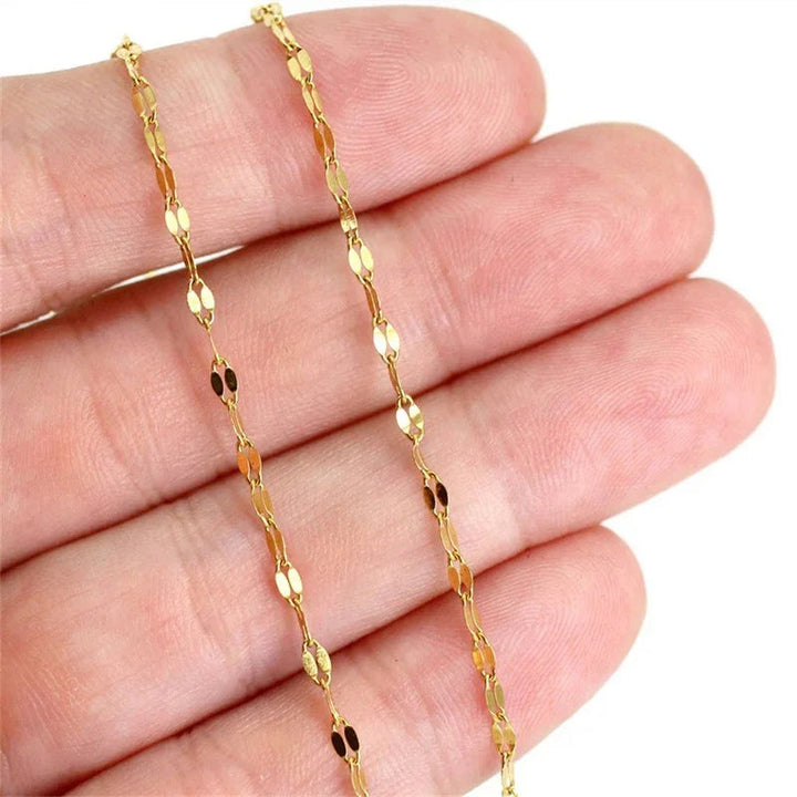 Gold-Plated Disc Chain Anklet for Women