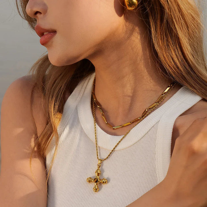 Gold-Plated Della Necklace