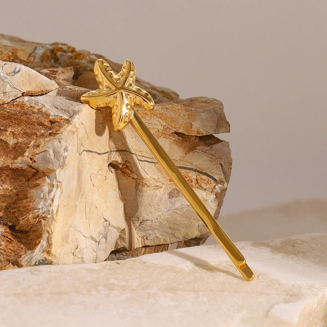 Gold-Plated Starfish French Pin