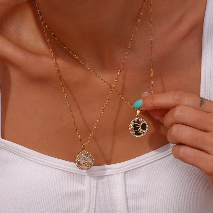 Gold-Plated Celestial Pendant Necklace For Women