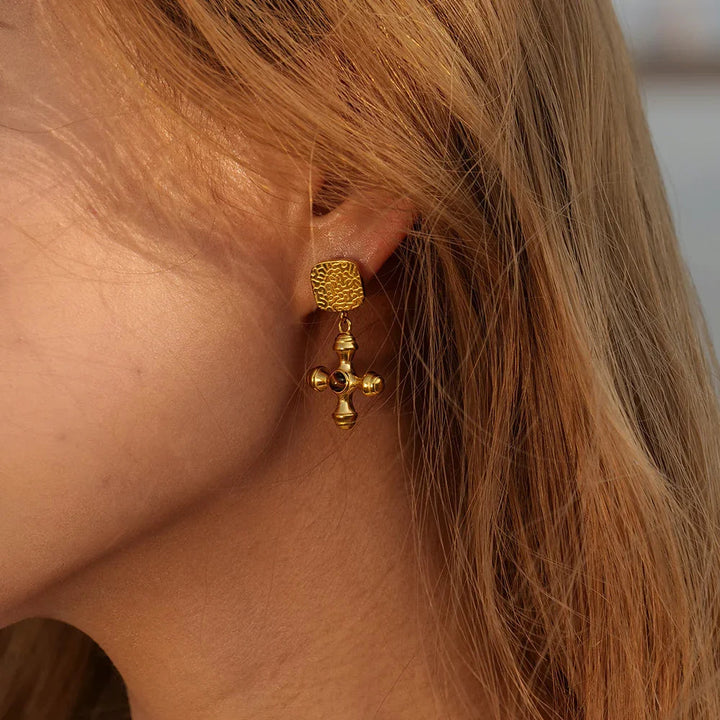 Gold-Plated Della Earrings