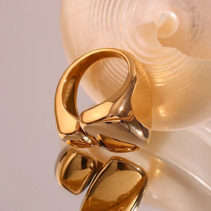 Gold-Plated Knot Ring For Women