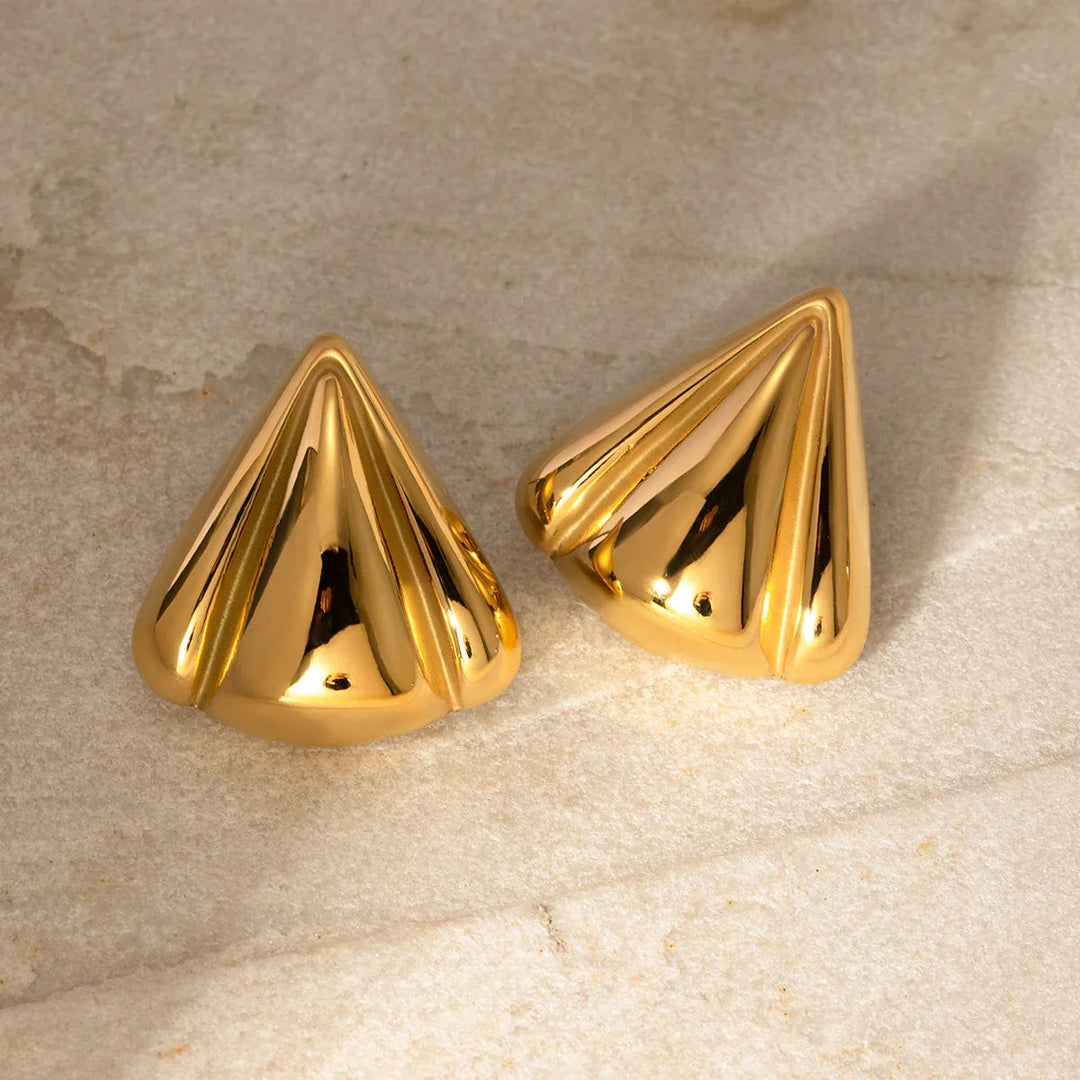 Gold-Plated Statement Earrings for Women