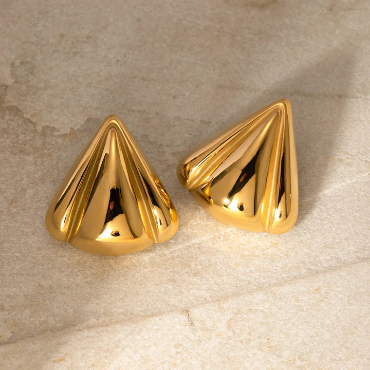 Gold-Plated Statement Earrings for Women