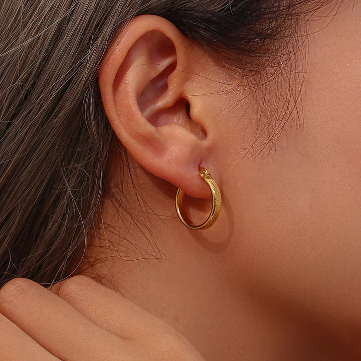 Gold-Plated Hoop Earrings for Women