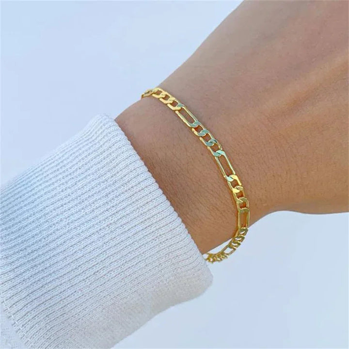 Gold-Plated Chain 2-Piece Set for Women